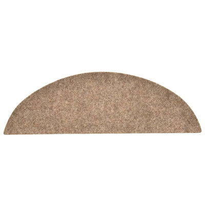 Itsekiinnittyvät porrasmatot 15 kpl kerma 56x17x3 cm neulahuopa