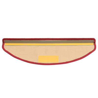 Itsekiinnittyvät porrasmatot 15 kpl punainen 65x21x4 cm