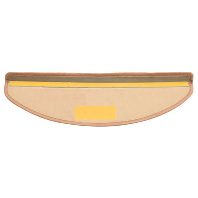 Itsekiinnittyvät porrasmatot 15 kpl beige 65x21x4 cm