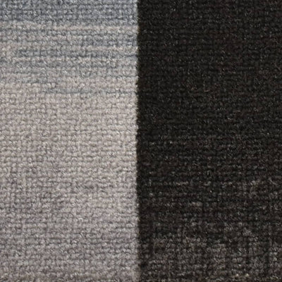Itsekiinnittyvät porrasmatot 15 kpl musta ja harmaa 65x21x4 cm