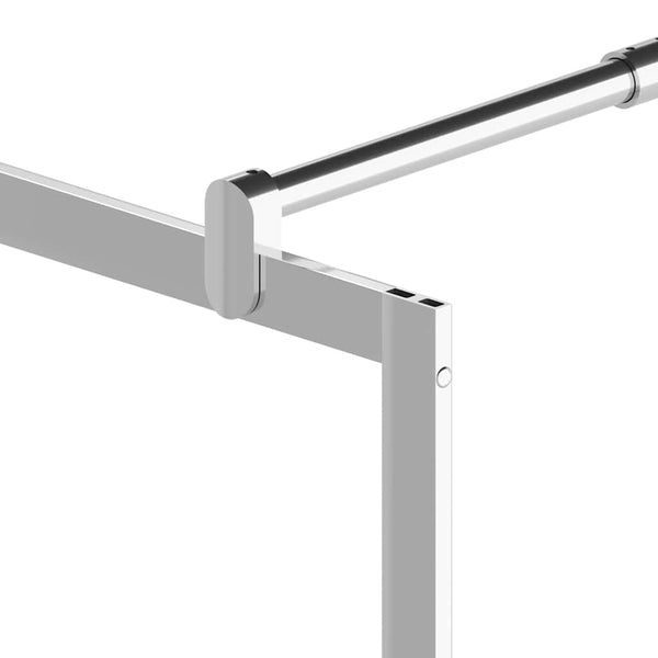 Walk-in suihkun seinäke kirkas ESG-lasi 100x195 cm