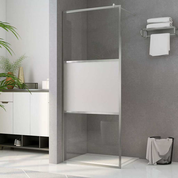 Walk-in suihkun seinäke puoliksi huurrutettu ESG-lasi 90x195 cm