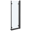 Taittuva suihkukaappi 3 paneelia ESG 130x138 cm musta