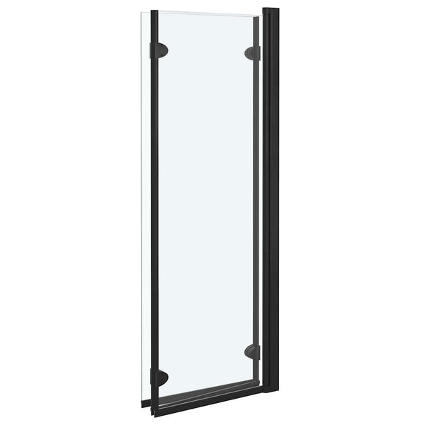 Taittuva suihkukaappi 3 paneelia ESG 130x138 cm musta