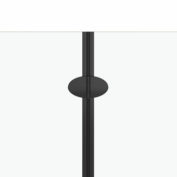 Taittuva suihkukaappi 2 paneelia ESG 95x140 cm musta