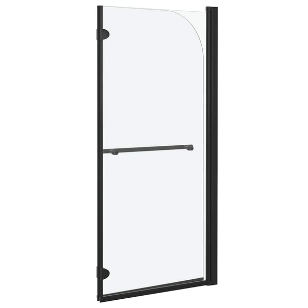 Taittuva suihkukaappi 2 paneelia ESG 120x140 cm musta