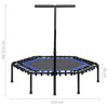 Fitness trampoliini kahvalla 122 cm