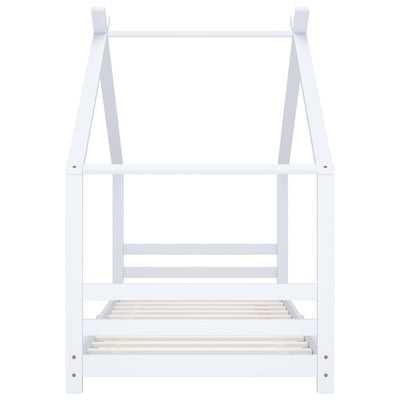 Valkoinen lasten sängynrunko Kamilah 90x200cm (mänty)