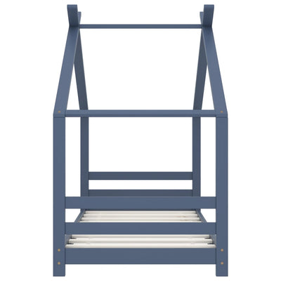 Harmaa lasten sängynrunko Kamilah 80x160cm (mänty)