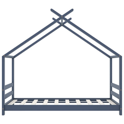 Harmaa lasten sängynrunko Kamilah 80x160cm (mänty)