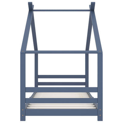 Harmaa lasten sängynrunko Kamilah 90x200cm (mänty)