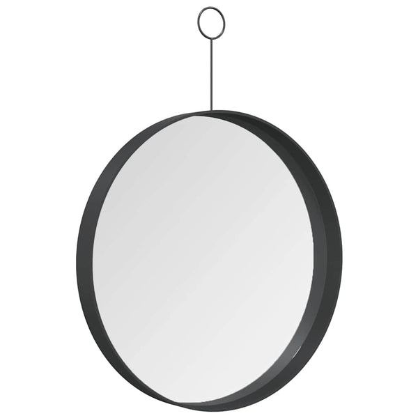 Riippuva peili koukulla 30 cm musta