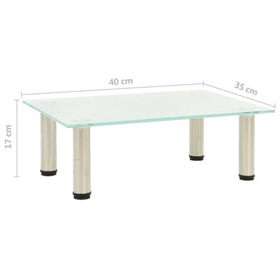 TV-taso himmeä 40x35x17 cm karkaistu lasi