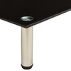 TV-taso musta 60x35x17 cm karkaistu lasi