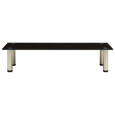 TV-taso musta 80x35x17 cm karkaistu lasi