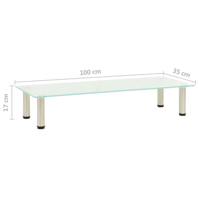 TV-taso himmeä 100x35x17 cm karkaistu lasi
