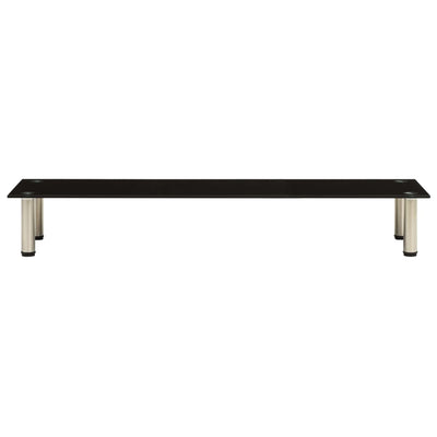 TV-taso musta 120x35x17 cm karkaistu lasi