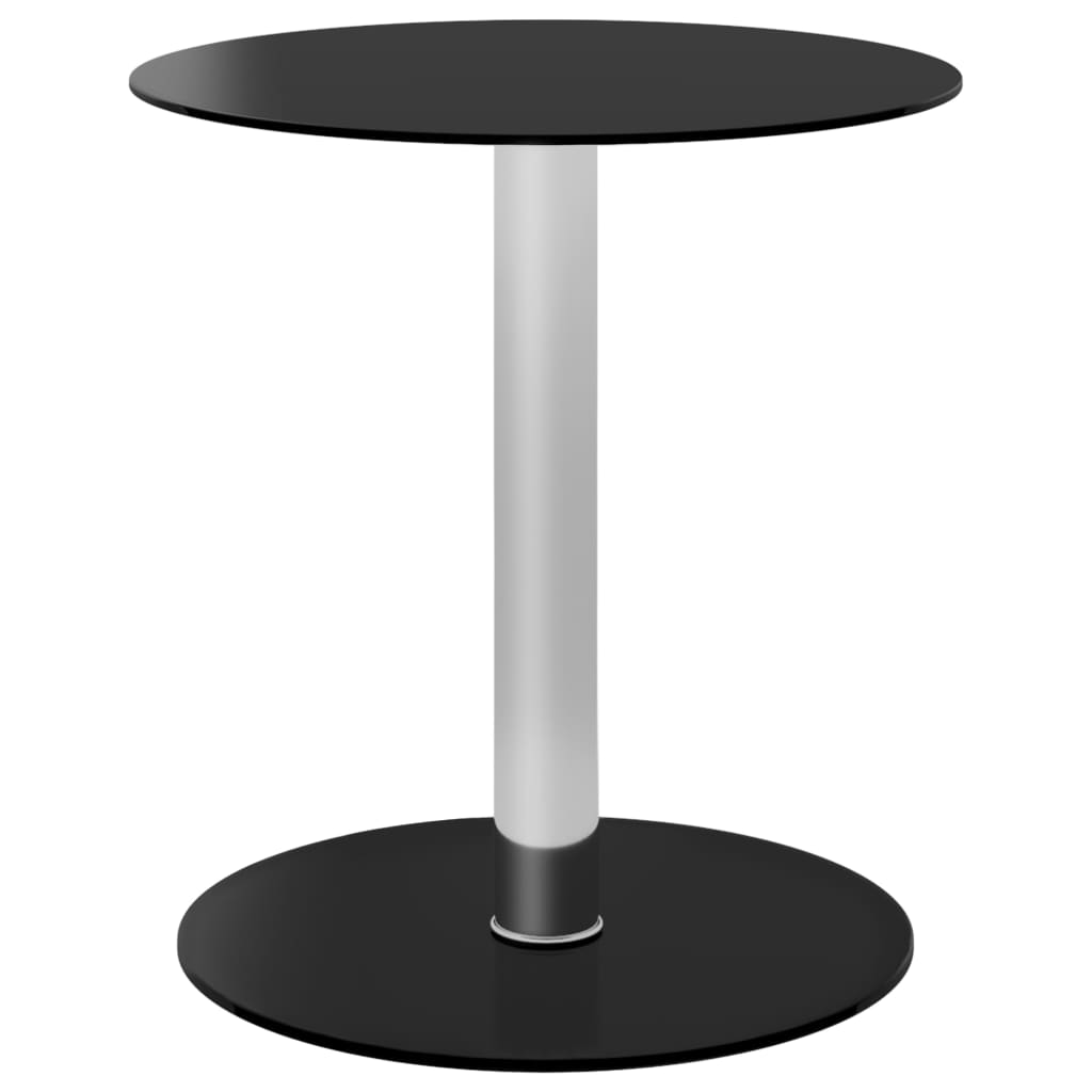 Musta sohvapöytä Corceagu 40cm (karkaistu lasi)