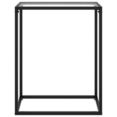 Konsolipöytä läpinäkyvä 60x35x75 cm karkaistu lasi