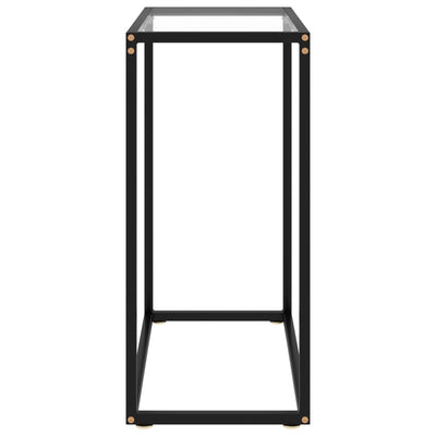 Konsolipöytä läpinäkyvä 60x35x75 cm karkaistu lasi
