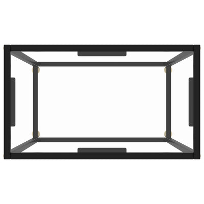 Konsolipöytä läpinäkyvä 60x35x75 cm karkaistu lasi