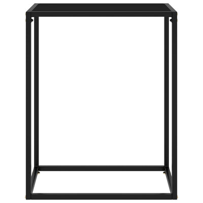 Musta konsolipöytä Lakiss 60x35x75cm (karkaistu lasi)