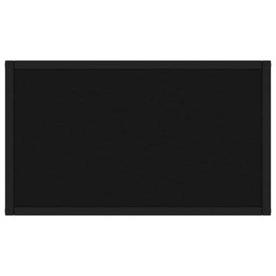 Musta konsolipöytä Lakiss 60x35x75cm (karkaistu lasi)