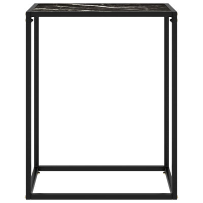 Konsolipöytä musta 60x35x75 cm karkaistu lasi