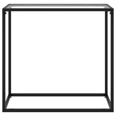 Konsolipöytä läpinäkyvä 80x35x75 cm karkaistu lasi