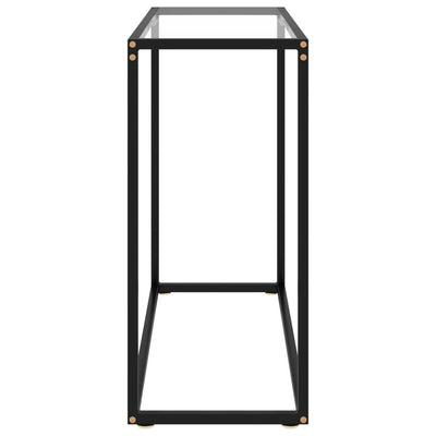 Konsolipöytä läpinäkyvä 80x35x75 cm karkaistu lasi