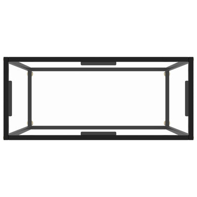 Läpinäkyvä konsolipöytä Lakiss 80x35x75cm (karkaistu lasi)