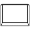 Musta konsolipöytä Lakiss 100x35x75cm (karkaistu lasi)