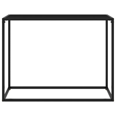 Musta konsolipöytä Lakiss 100x35x75cm (karkaistu lasi)