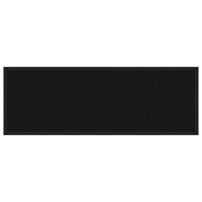 Musta konsolipöytä Lakiss 100x35x75cm (karkaistu lasi)