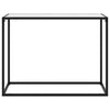 Valkoinen konsolipöytä Lakiss 100x35x75cm (karkaistu lasi)