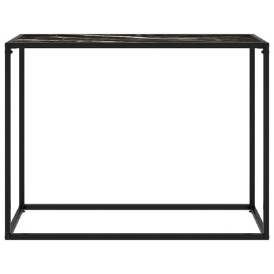 Konsolipöytä musta 100x35x75 cm karkaistu lasi