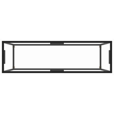 Läpinäkyvä konsolipöytä Lakiss 120x35x75cm (karkaistu lasi)