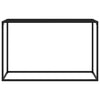 Musta konsolipöytä Lakiss 120x35x75cm (karkaistu lasi)