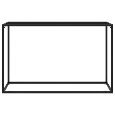 Musta konsolipöytä Lakiss 120x35x75cm (karkaistu lasi)