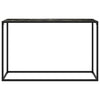 Konsolipöytä musta 120x35x75 cm karkaistu lasi