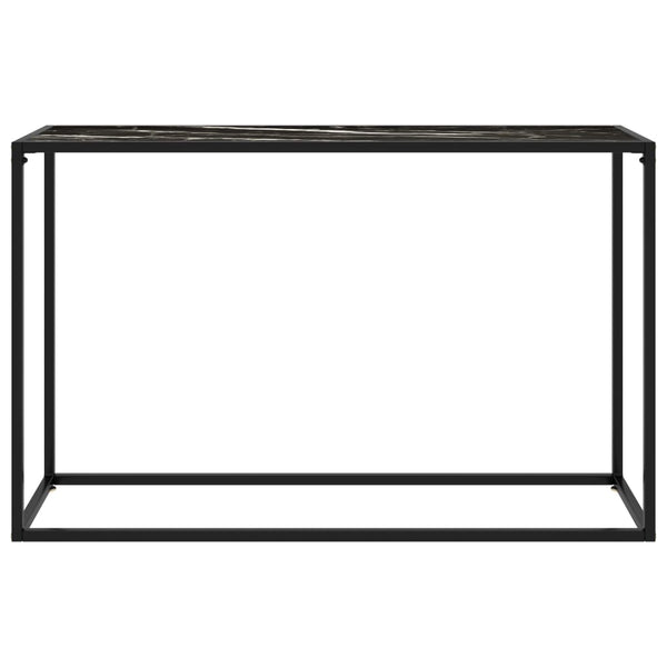 Konsolipöytä musta 120x35x75 cm karkaistu lasi