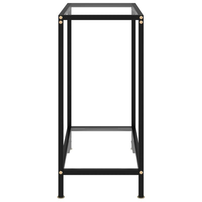 Konsolipöytä läpinäkyvä 60x35x75 cm karkaistu lasi