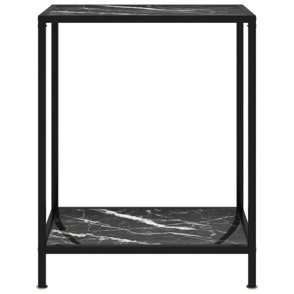 Konsolipöytä musta 60x35x75 cm karkaistu lasi