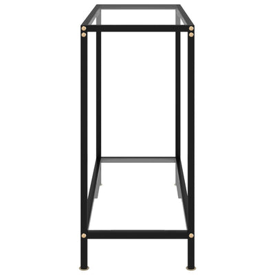 Konsolipöytä läpinäkyvä 80x35x75 cm karkaistu lasi