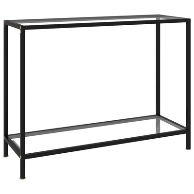 Konsolipöytä läpinäkyvä 100x35x75 cm karkaistu lasi