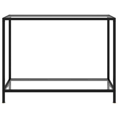 Konsolipöytä läpinäkyvä 100x35x75 cm karkaistu lasi