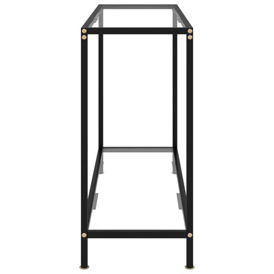 Konsolipöytä läpinäkyvä 100x35x75 cm karkaistu lasi