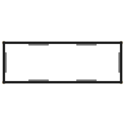 Konsolipöytä läpinäkyvä 100x35x75 cm karkaistu lasi