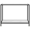 Valkoinen konsolipöytä Lakiss 100x35x75cm (karkaistu lasi)