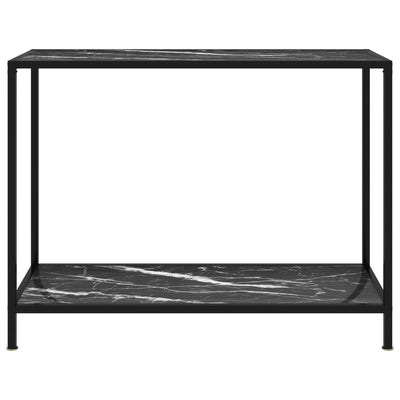 Konsolipöytä musta 100x35x75 cm karkaistu lasi